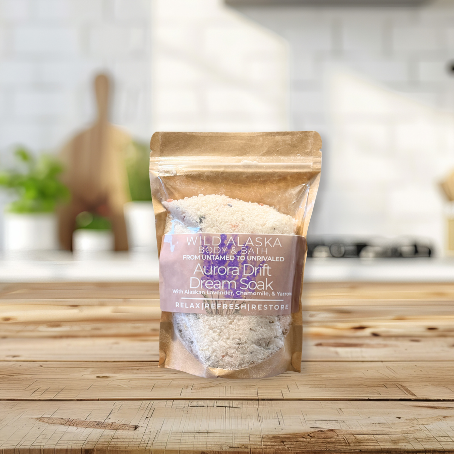 Aurora Drift Dream Soak – Lavender Relaxation Bath Blend